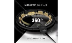 HHM13 NEW HULA HOOP BLACK/GOLD MAGNETIC WITH WEIGHT + COUNTER HMS