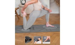 YOGA SET HMS GRAY MAT TPE YM10 + BLOCK KJ02 + STRAP SJ02