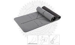 YOGA SET HMS GRAY MAT TPE YM10 + BLOCK KJ02 + STRAP SJ02