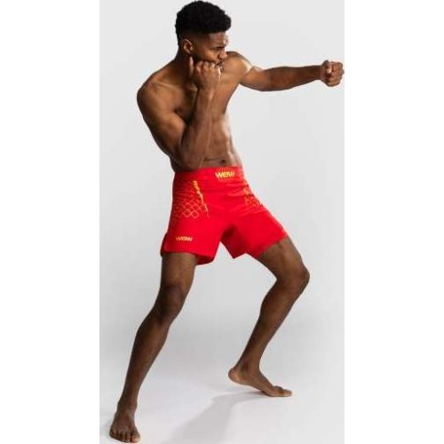 Venum x WOW FC Men’s Fight Shorts - Fury Red/ Gold