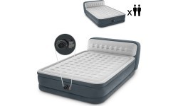 Надувной матрас-кровать 236x152 см с насосом, 2-местный DELUXE 64448ND