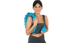 HHW01 BLUE HULA HOOP WITH WEIGHT HMS