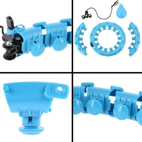 HHW01 BLUE HULA HOOP WITH WEIGHT HMS