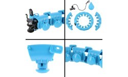 HHW01 BLUE HULA HOOP WITH WEIGHT HMS