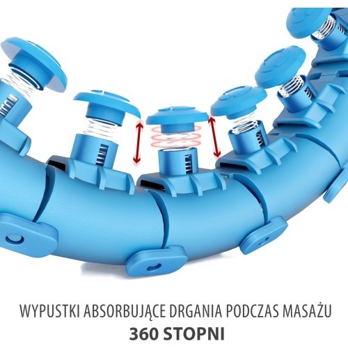 HHW01 BLUE HULA HOOP WITH WEIGHT HMS