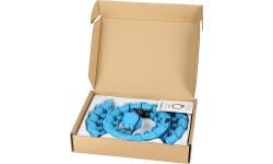 HHW01 BLUE HULA HOOP WITH WEIGHT HMS
