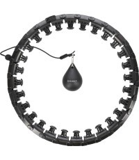 HHW12 PLUS SIZE BLACK HULA HOOP WITH WEIGHT HMS