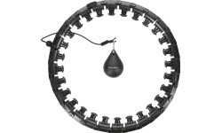 HHW12 PLUS SIZE BLACK HULA HOOP WITH WEIGHT HMS