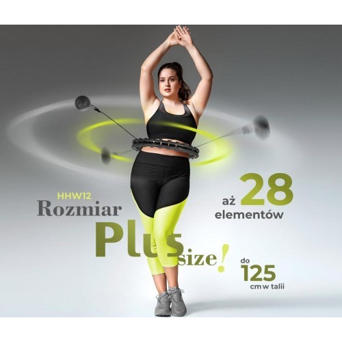 Vingrošanas stīpa ar atsvaru HMS HHW12 Plus Size, melna