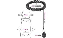 Vingrošanas stīpa ar atsvaru HMS HHW12 Plus Size, melna