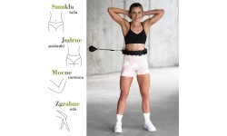 Обруч для фитнеса с утяжелителем HMS HHW12 Plus Size, чёрный