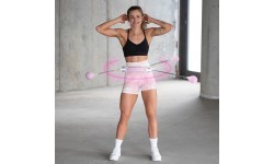 HHW06 PINK HULA HOOP WITH WEIGHT + COUNTER HMS