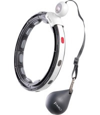 HHM15 HULA HOOP BLACK MAGNETIC WITH WEIGHT + COUNTER HMS