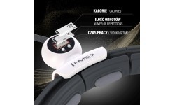 HHM15 HULA HOOP BLACK MAGNETIC WITH WEIGHT + COUNTER HMS