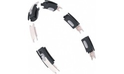 HHM15 HULA HOOP BLACK MAGNETIC WITH WEIGHT + COUNTER HMS