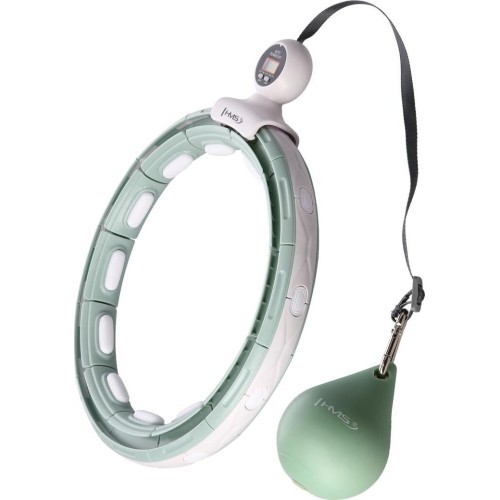 HHM15 HULA HOOP GREEN MAGNETIC WITH WEIGHT + COUNTER HMS