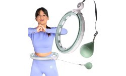 HHM15 HULA HOOP GREEN MAGNETIC WITH WEIGHT + COUNTER HMS