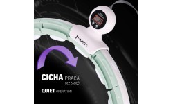 HHM15 HULA HOOP GREEN MAGNETIC WITH WEIGHT + COUNTER HMS