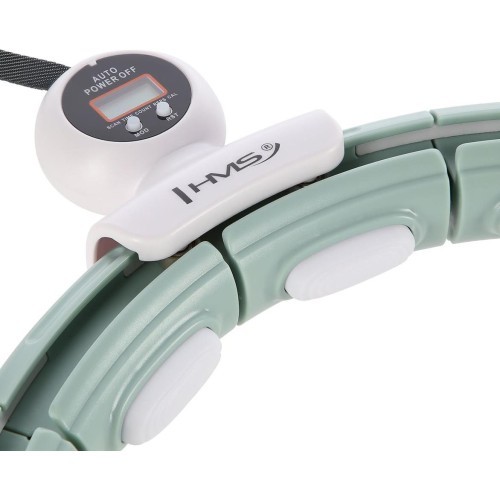 HHM15 HULA HOOP GREEN MAGNETIC WITH WEIGHT + COUNTER HMS