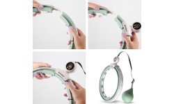 HHM15 HULA HOOP GREEN MAGNETIC WITH WEIGHT + COUNTER HMS