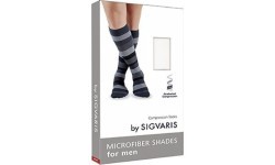 Мужские компрессионные носки Sigvaris Microfiber Shades с ромбовидным узором - Синий - A(39-41)