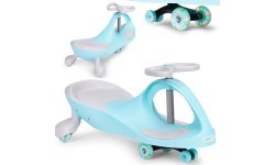 Гравитационная машинка для детей со светодиодными колёсами синяя ECOTOYS