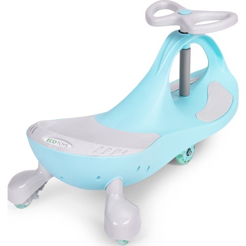 Гравитационная машинка для детей со светодиодными колёсами синяя ECOTOYS