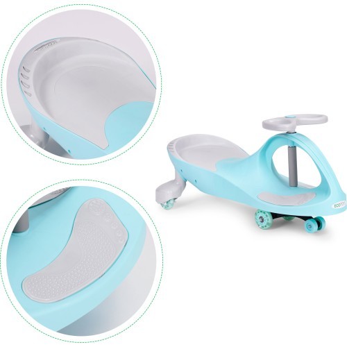 Гравитационная машинка для детей со светодиодными колёсами синяя ECOTOYS