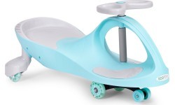 Gravitācijas braucamais vaikiem ar LED riteņiem zils ECOTOYS