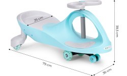 Gravity ride vehicle for kids LED wheels blue ECOTOYS