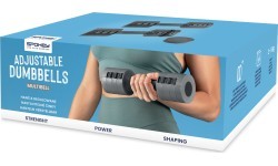 Regulējamu hanteļu komplekts Spokey MULTIBELL, 2x2,5 kg