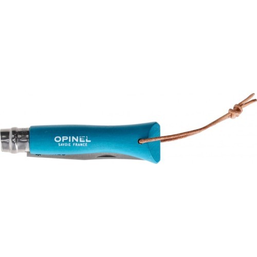 Нож Opinel Colorama 06 inox бирюзовый с темляком