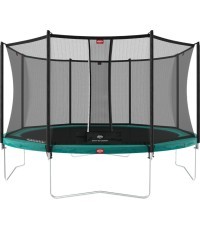 Батут BERG Favorit Regular 380 зелёный + защитная сетка Comfort