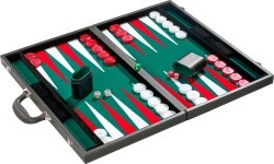 Backgammon Philos Green Tournament 54x32cm