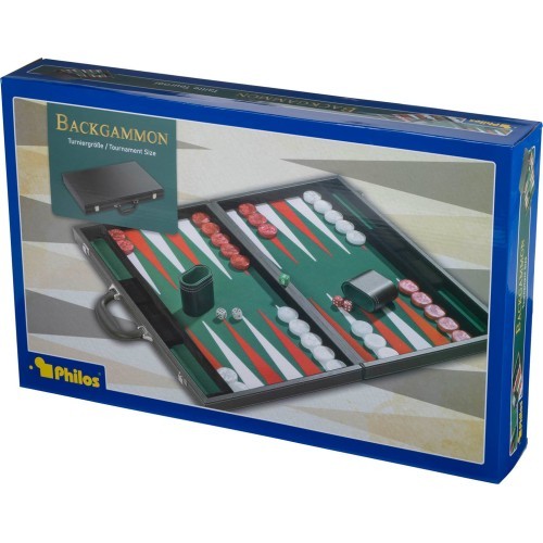 Backgammon Philos Green Tournament 54x32cm