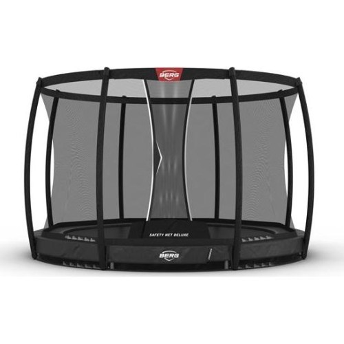 BERG Champion InGround 330 pelēks + drošības tīkls Deluxe