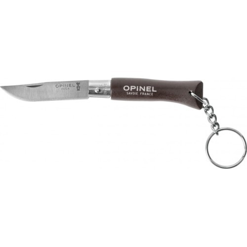 Knife Keychain Opinel Colorama 04 Inox Grab Black