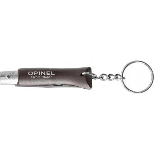 Нож-брелок Opinel Colorama 04 Inox, чёрный
