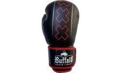 Buffalo Outrage boxing gloves black and red 14oz