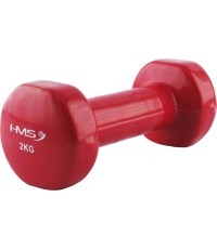 Гантель с виниловым покрытием HMS 17023, 1 шт. - 2 кг