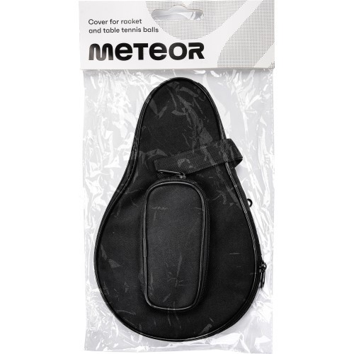 Table Tenis Racket And Balls Cover Meteor Pro, Black, 16004