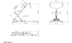 Скамья для гиперэкстензии MS-L108 2.0 - Marbo Sport