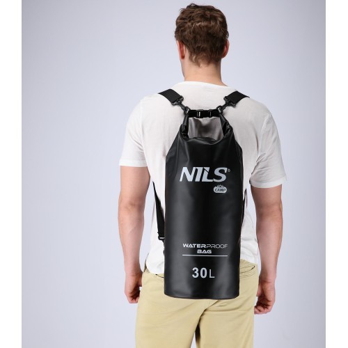 Ūdensizturīga soma Nils Camp NC1703 30 l, melna