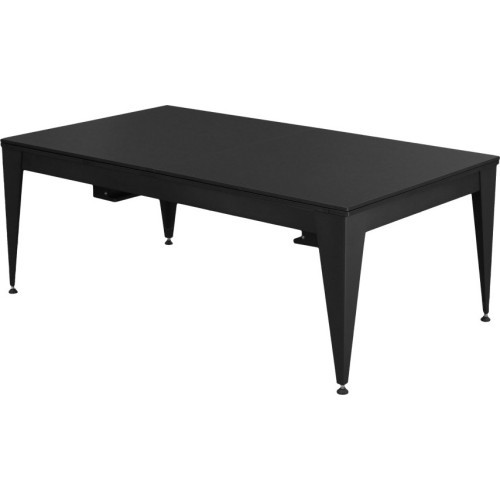 Pool Table / Dining Table, Vancouver III, 7 ft., black/black, burgundy cloth