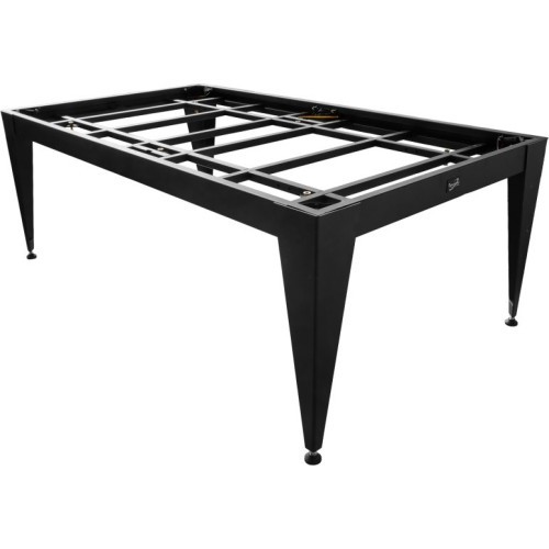 Pool Table / Dining Table, Vancouver III, 7 ft., black/black, burgundy cloth