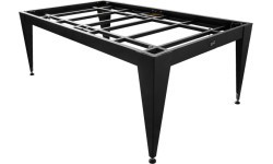 Pool Table / Dining Table, Vancouver III, 7 ft., black/black, blue cloth