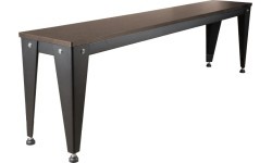 Seat Bench for Pool Table / Dining Table, Vancouver III, 7 ft., black/brown