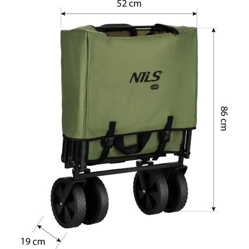 Тележка Nils Camp NC2602, 150 л, зелёная
