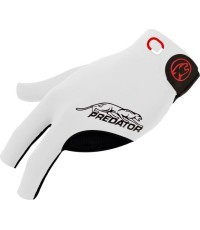 Billiard Glove, Predator Second Skin, 3-Finger, Jasmin Ouschan White, to wear on left hand, XXL