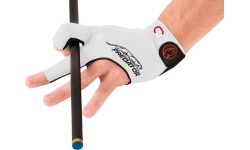 Billiard Glove, Predator Second Skin, 3-Finger, Jasmin Ouschan White, to wear on left hand, XXL